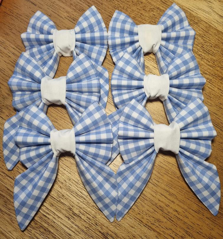 Gingham Print Bows