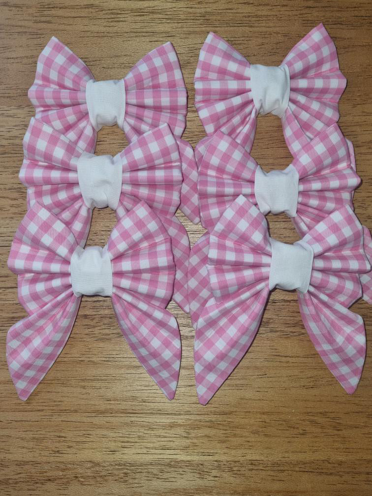 Gingham Print Bows