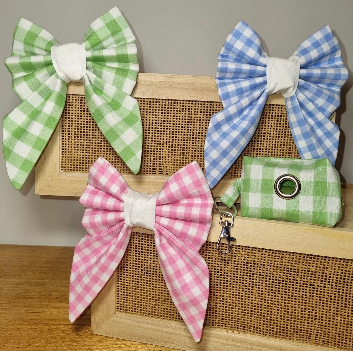 Gingham Print Bows
