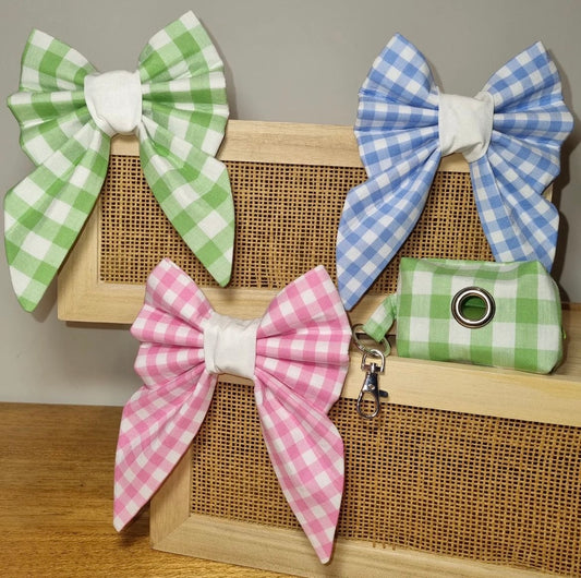 Gingham Print Bows